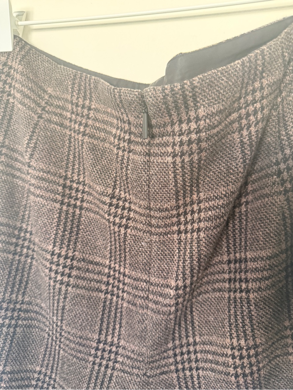 Tibi Lutz Knit Godet Midi plaid A-Line Midi Skirt - Picture 9 of 10